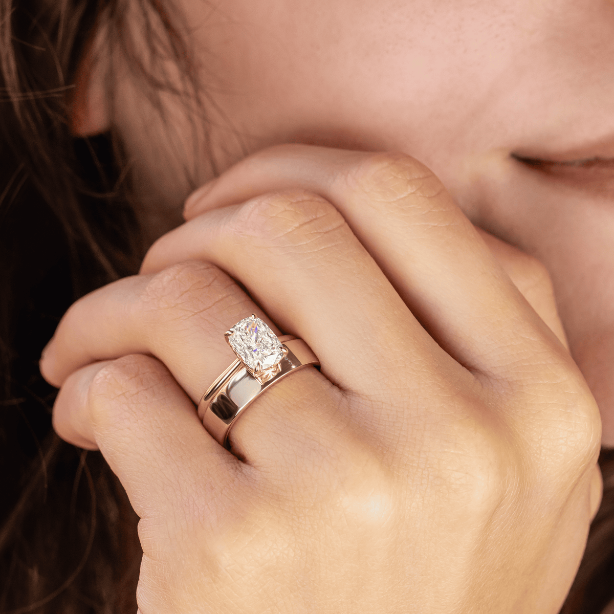 Lily ~ Elongated Cushion Cut Ring
