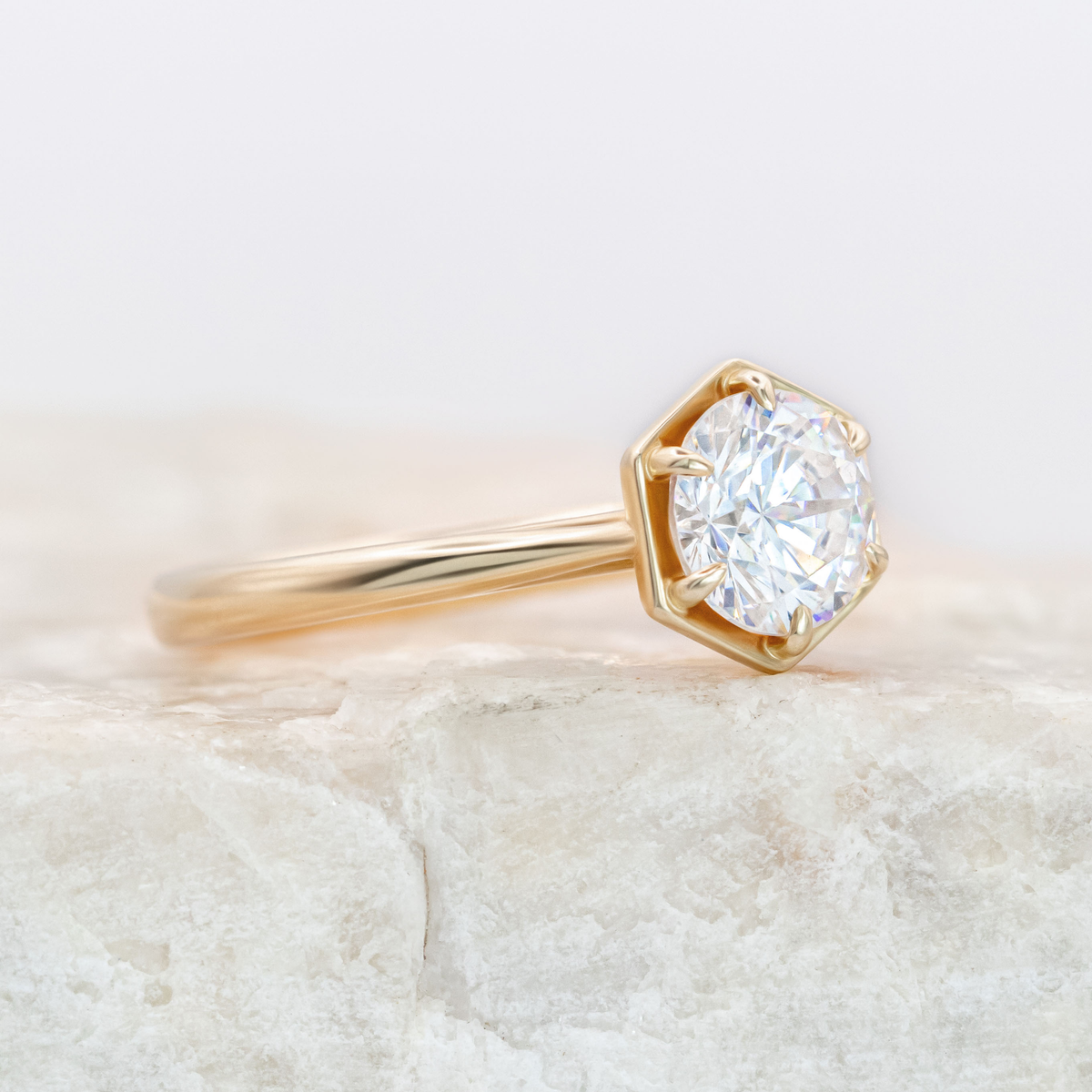 Loie ~ Hexagon Ring