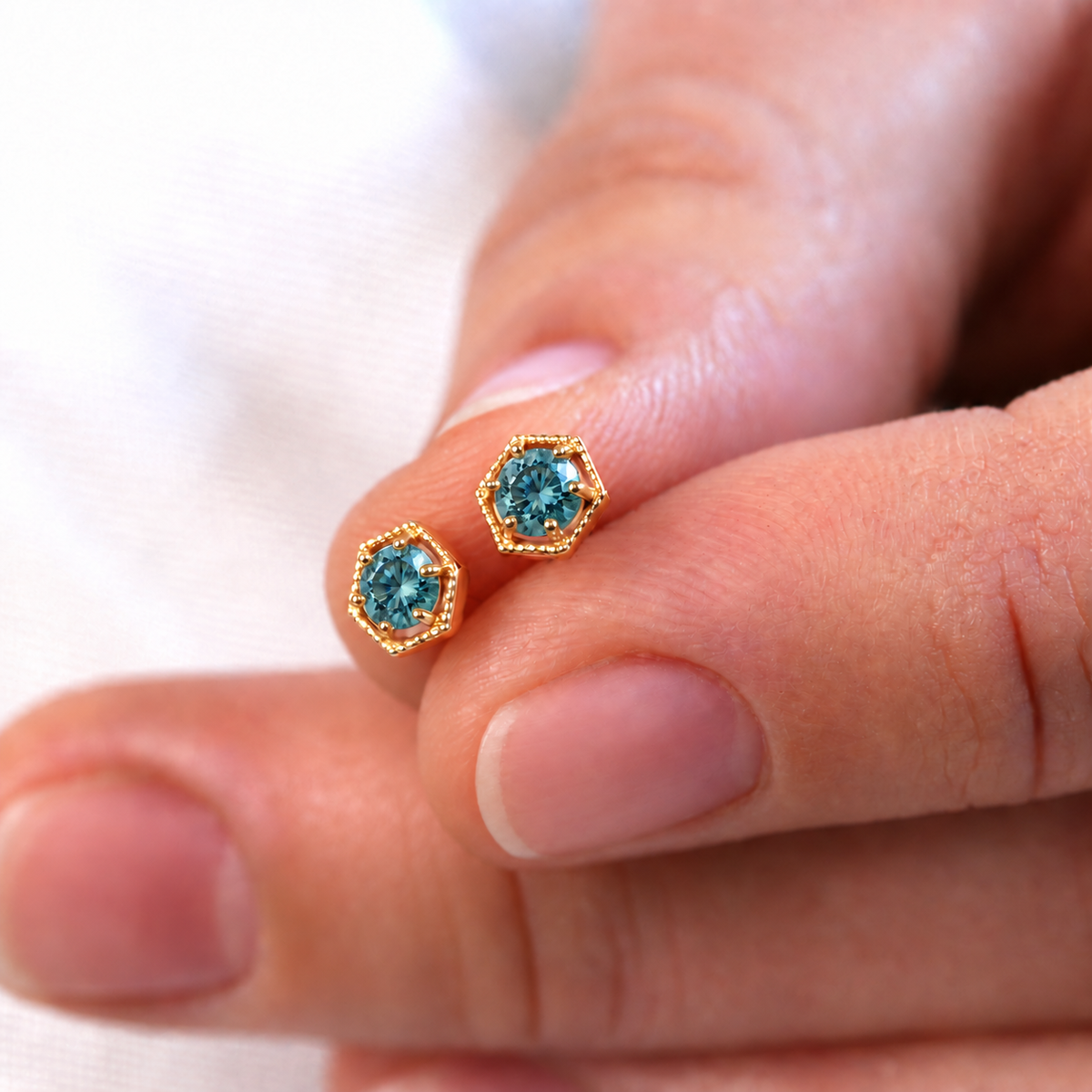 Loie Montana Sapphire Earrings ~ Ready to Ship