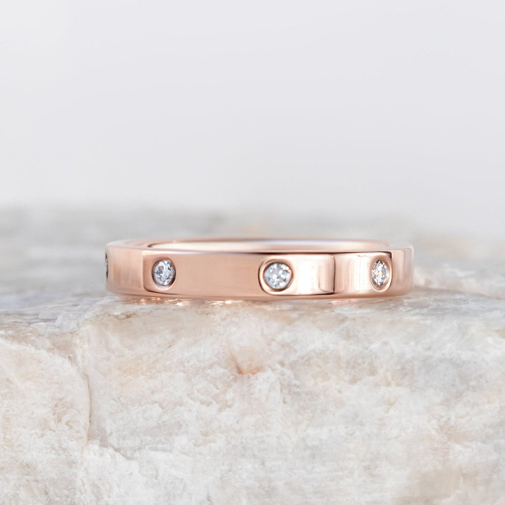 Maddie ~ 3mm Diamond Wedding Ring