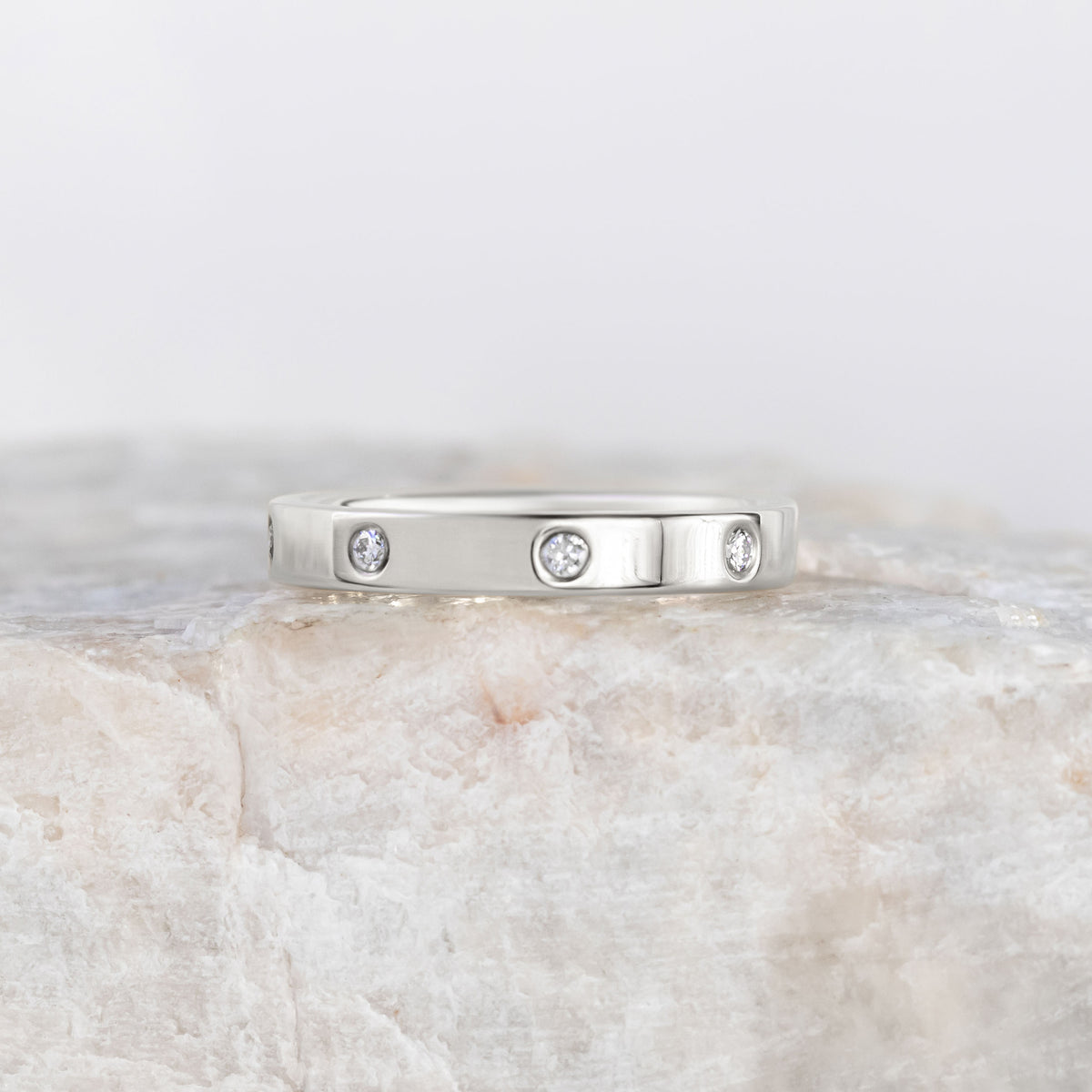 Maddie ~ 3mm Diamond Wedding Ring