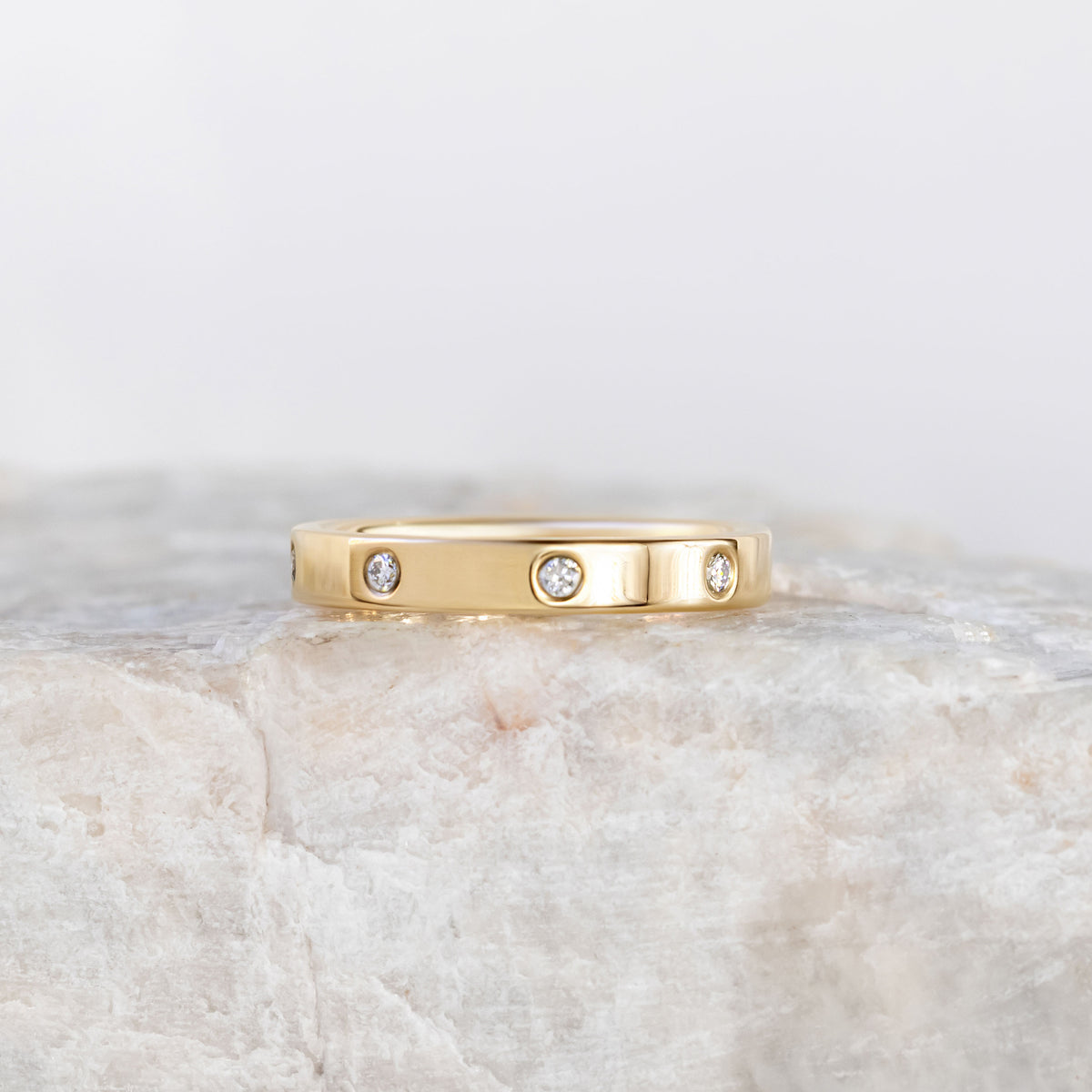 Maddie ~ 3mm Diamond Wedding Ring