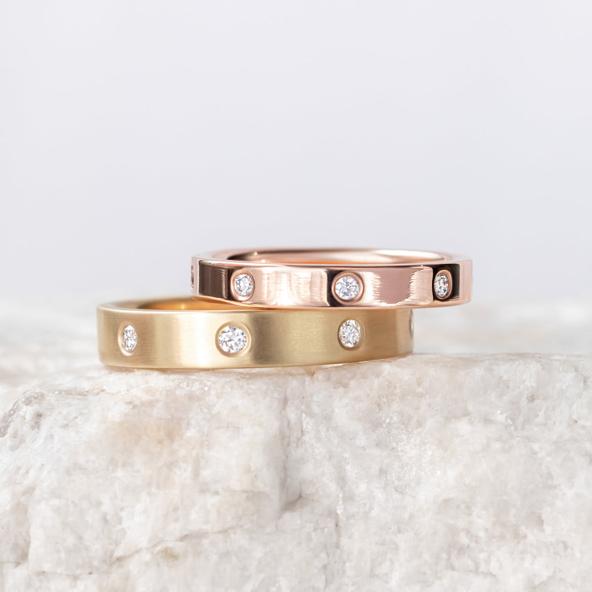Maddie ~ 3mm Diamond Wedding Ring