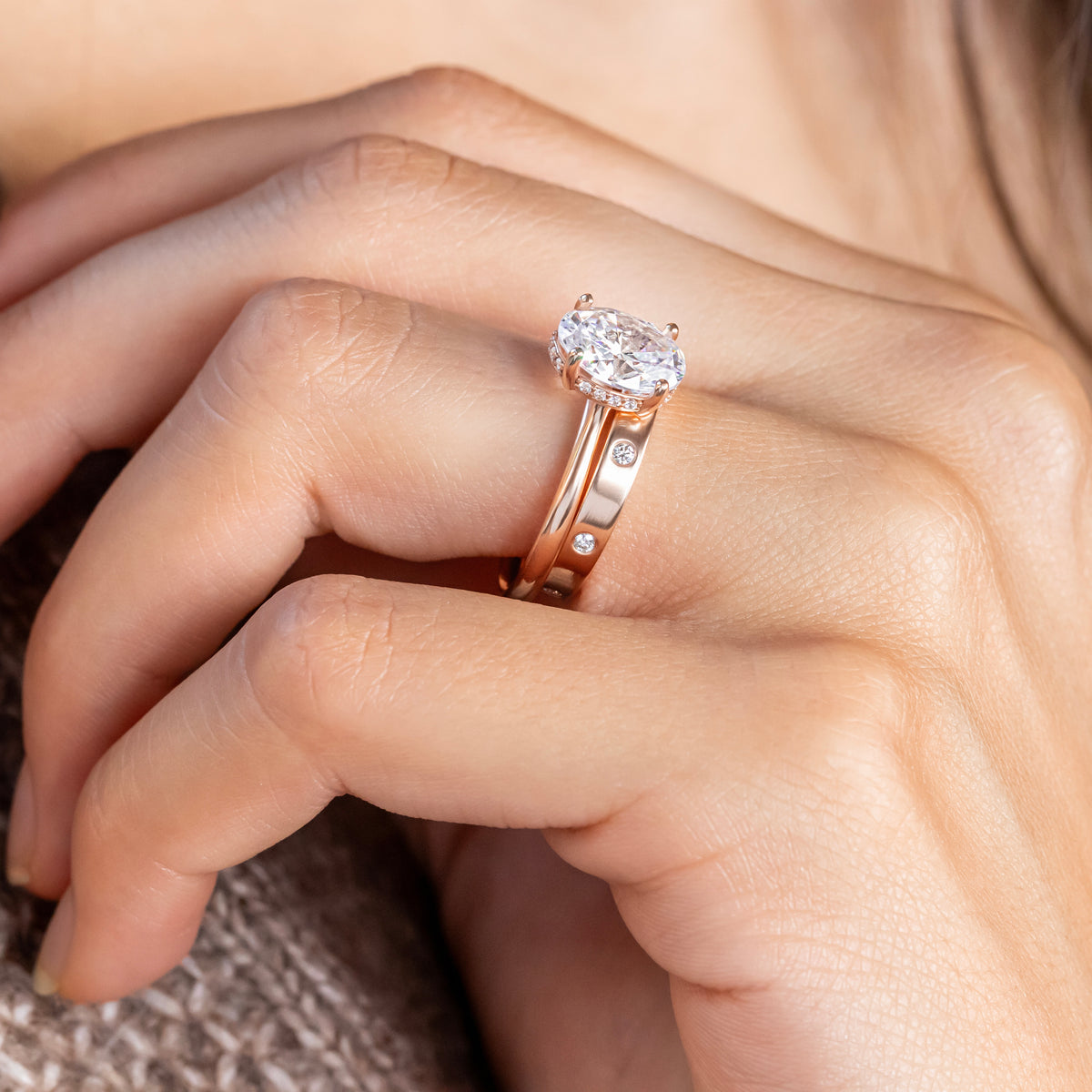 Maddie ~ 3mm Diamond Wedding Ring