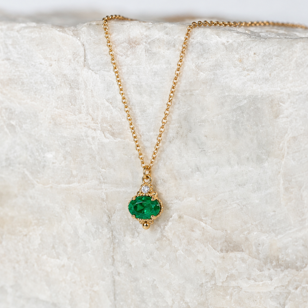 Mayfair Emerald Necklace ~ Ready to Ship!