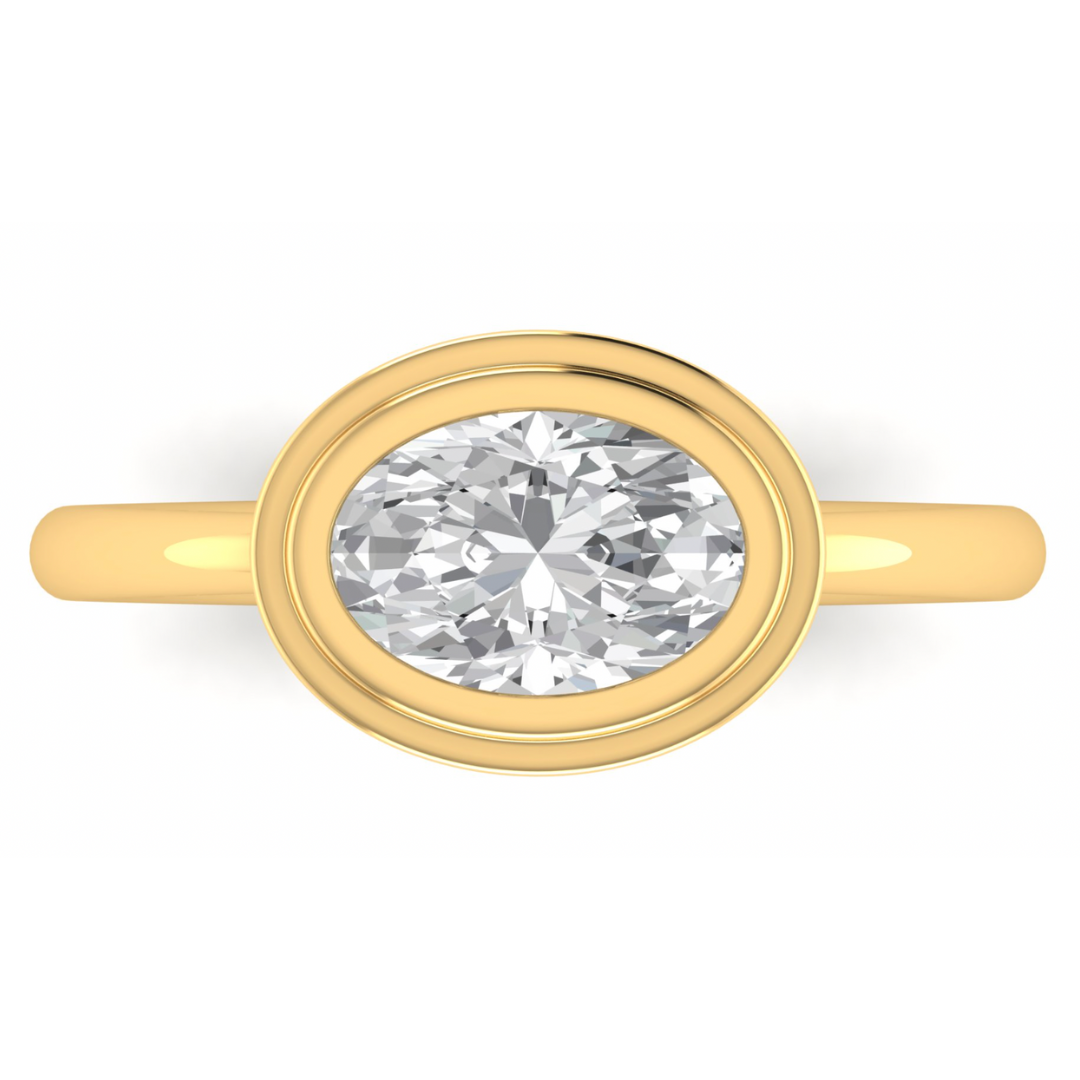 Custom Yellow Diamond with a Double Bezel
