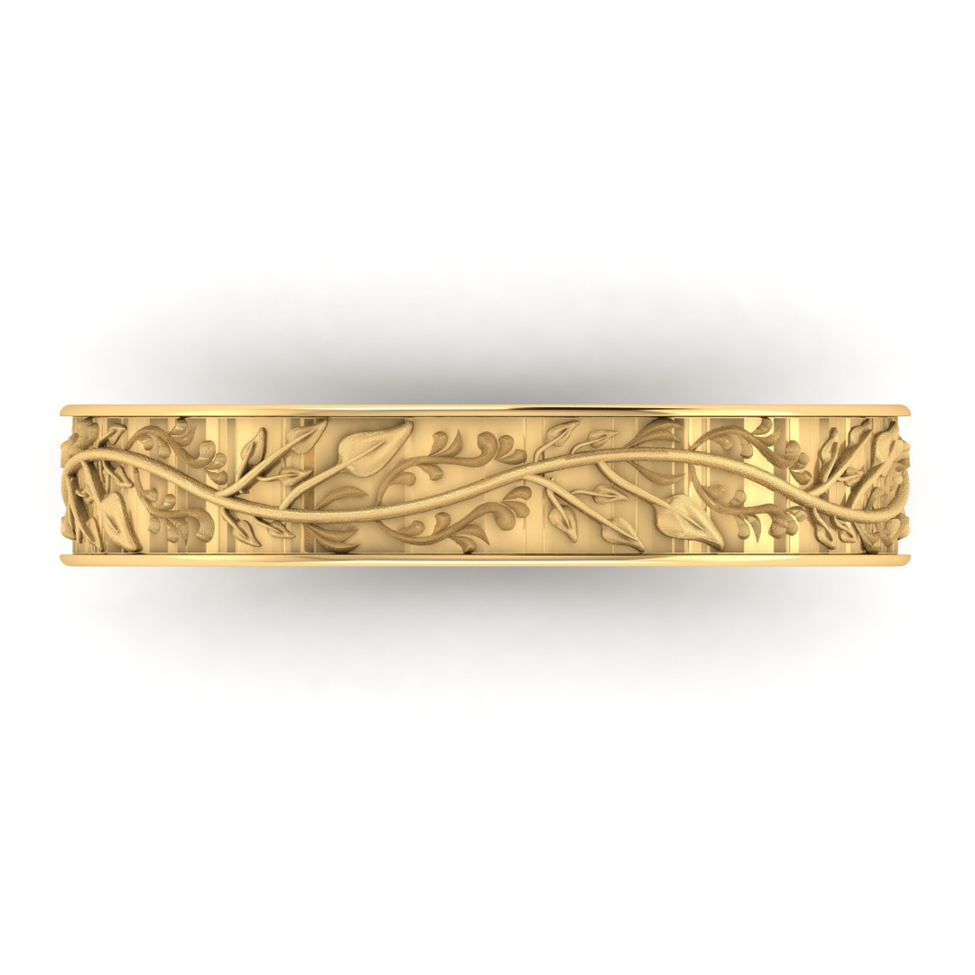 Custom Leaf and Vine Band