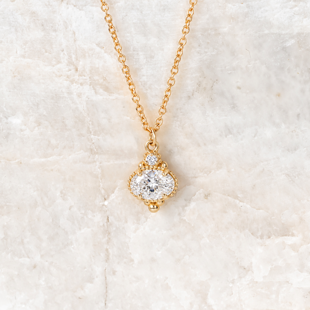 Mayfair Oval Diamond Necklace