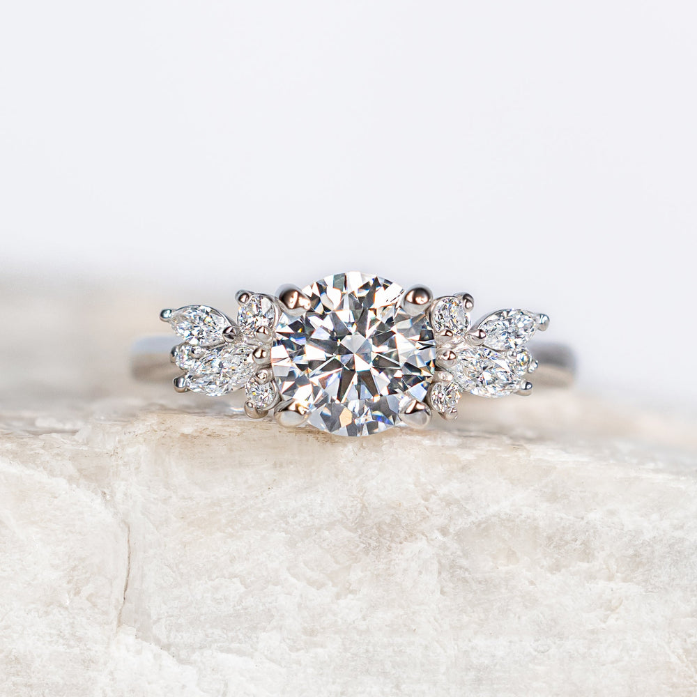 Proposal Ready ~ Blythe 0.95ct Lab Grown Round Brilliant Cut Engagement Ring