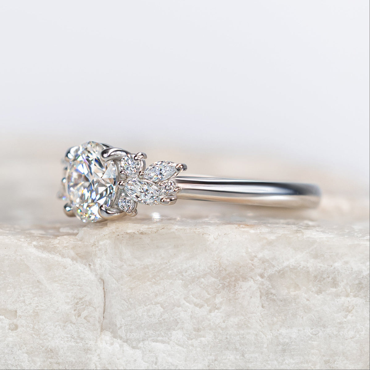 Proposal Ready ~ Blythe 0.95ct Lab Grown Round Brilliant Cut Engagement Ring