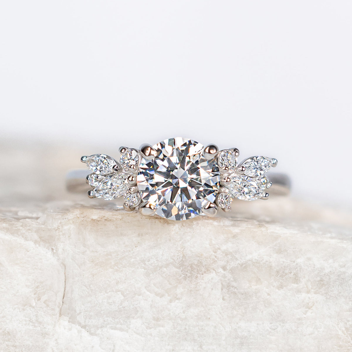 Proposal Ready ~ Blythe 0.95ct Lab Grown Round Brilliant Cut Engagement Ring