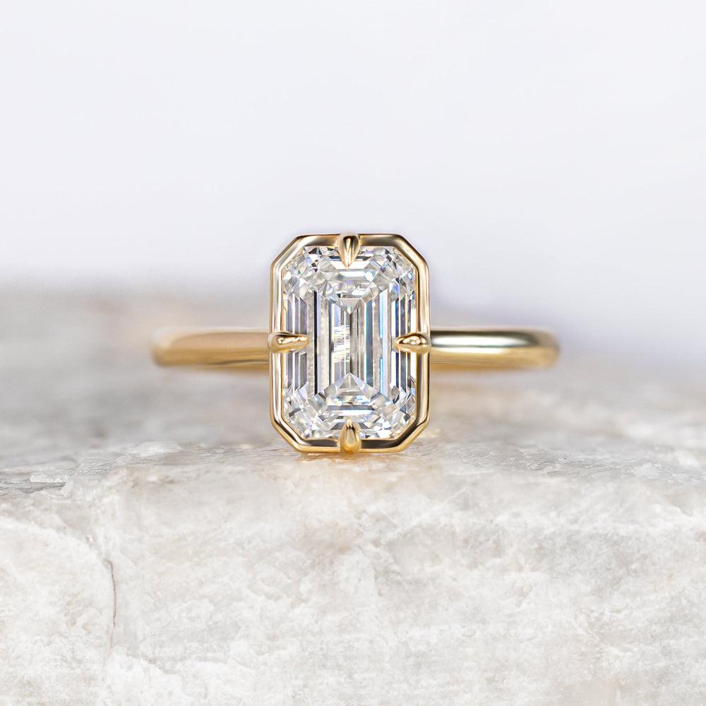Proposal Ready ~ Paloma 2.59ct Lab Grown Emerald Engagement Ring