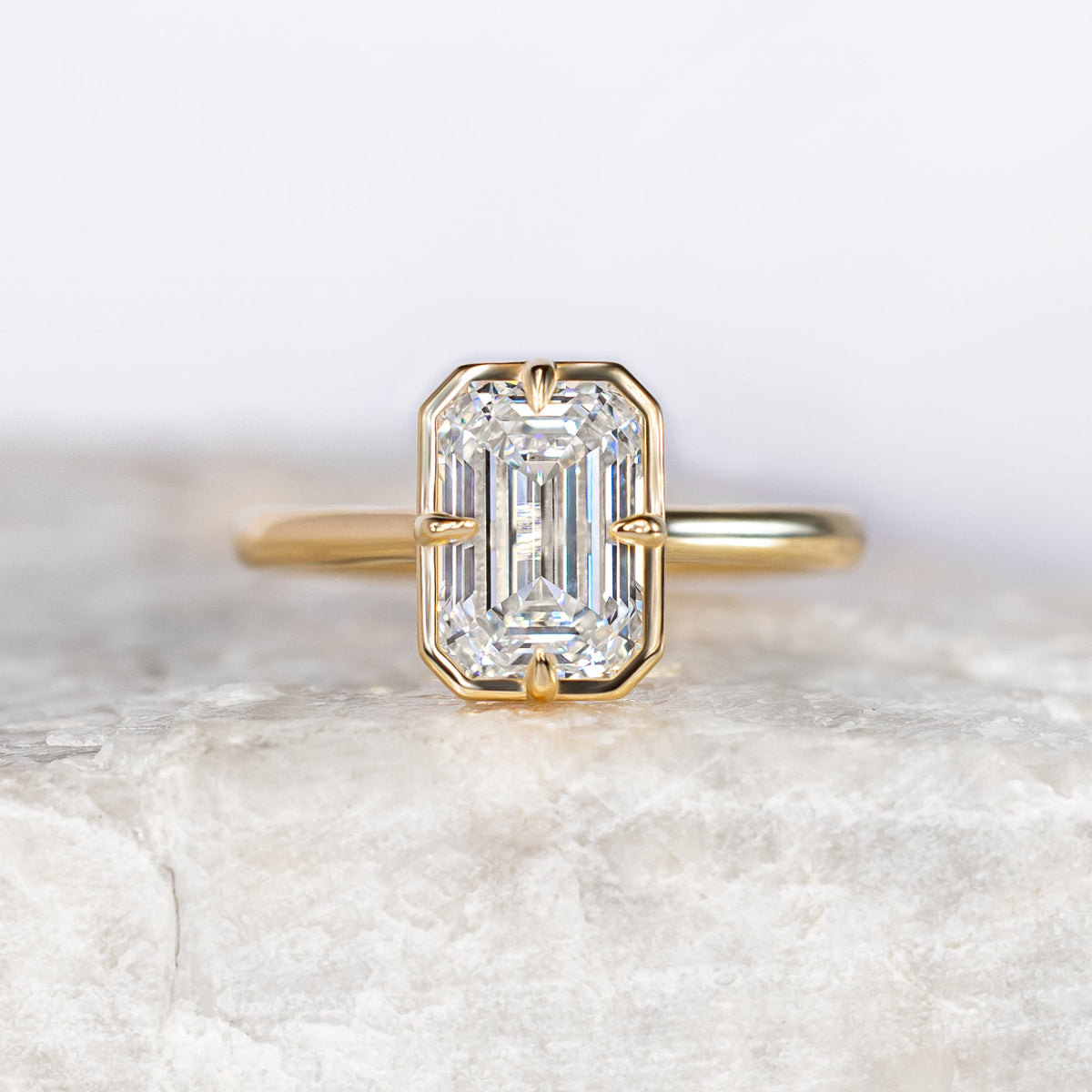 Proposal Ready ~ Paloma 2.59ct Lab Grown Emerald Engagement Ring