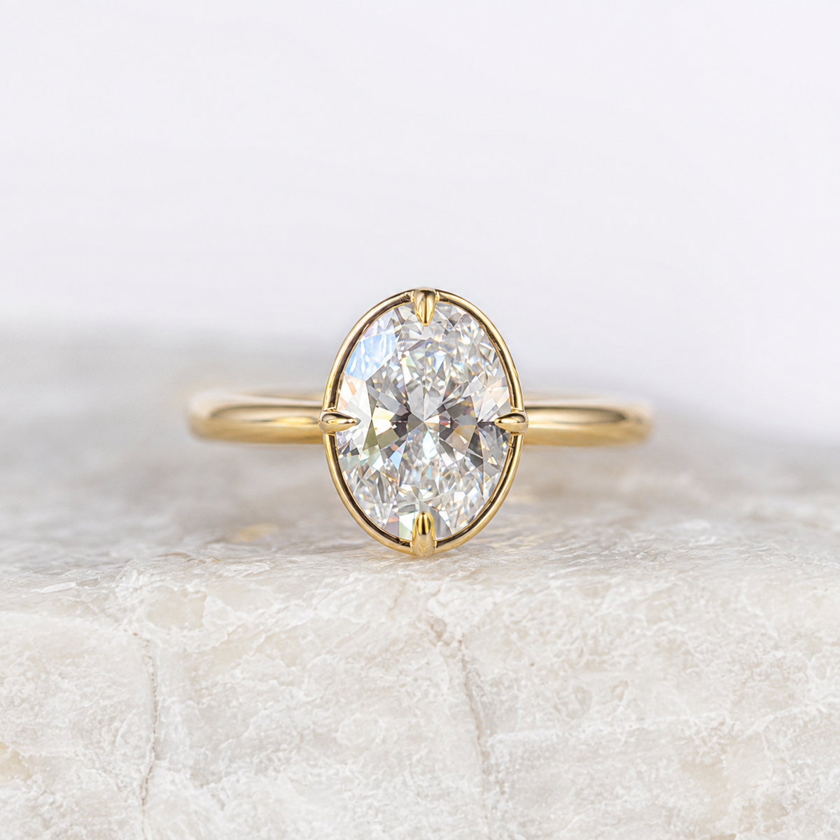 Proposal Ready ~ Paloma 2.53ct Lab Grown Oval Engagement Ring