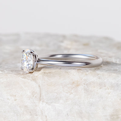Proposal Ready ~ Grace 7mm Round Brilliant Moissanite Engagement Ring