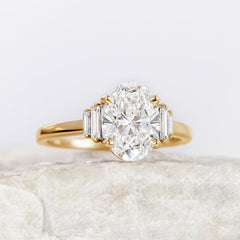 Proposal Ready ~ Kinsley 2.17ct Lab Grown Oval Cut Engagement Ring