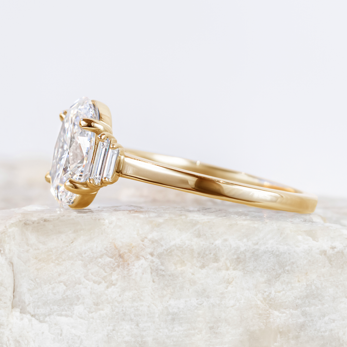 Proposal Ready ~ Kinsley 2.17ct Lab Grown Oval Cut Engagement Ring