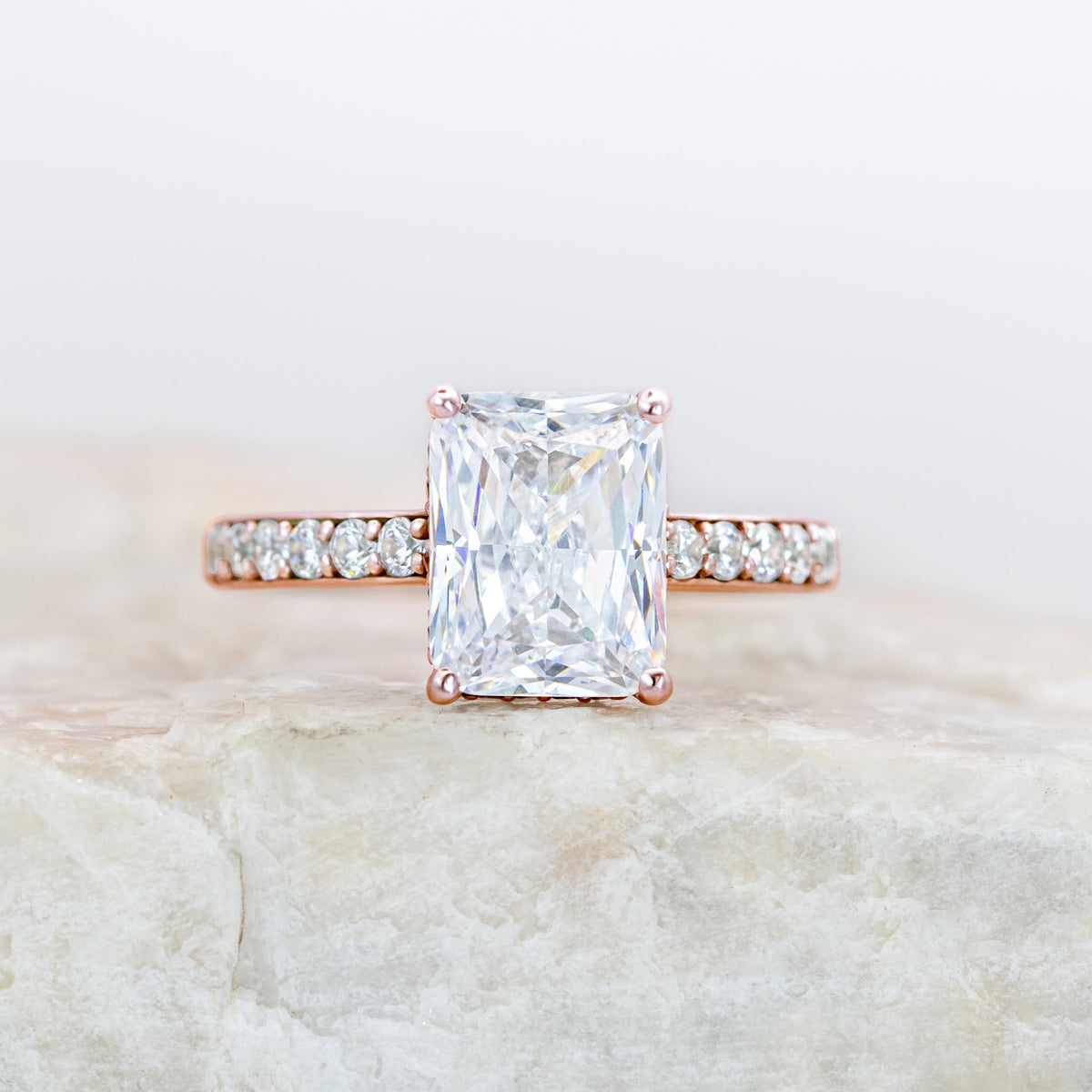 Reese ~ Radiant Pave Diamond Ring