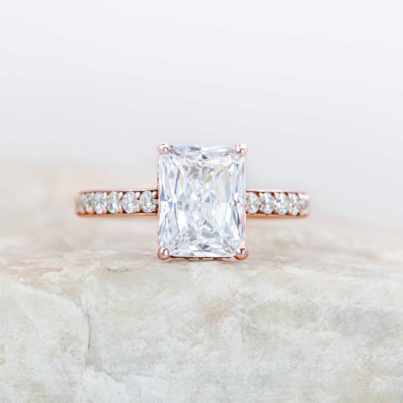 Reese ~ Radiant Pave Diamond Ring