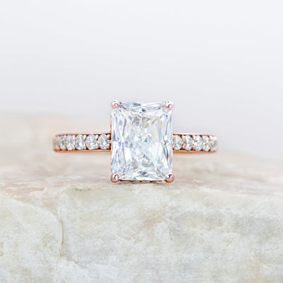 Reese ~ Radiant Pave Diamond Ring