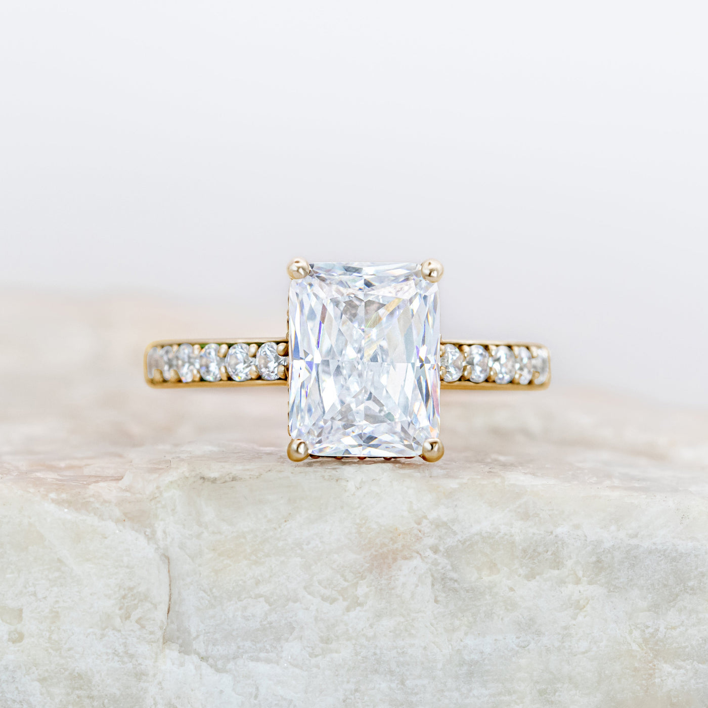 Reese ~ Radiant Pave Diamond Ring