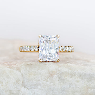 Reese ~ Radiant Pave Diamond Ring