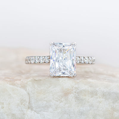 Reese ~ Radiant Pave Diamond Ring