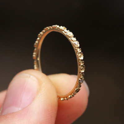 Rose Petite Diamond Band ~ Ready to Ship