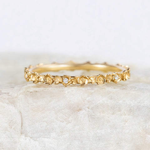 Rose Petite Diamond Stacking Band