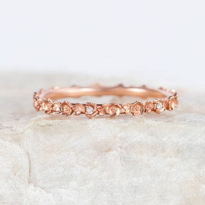 Rose Petite Diamond Band ~ Ready to Ship