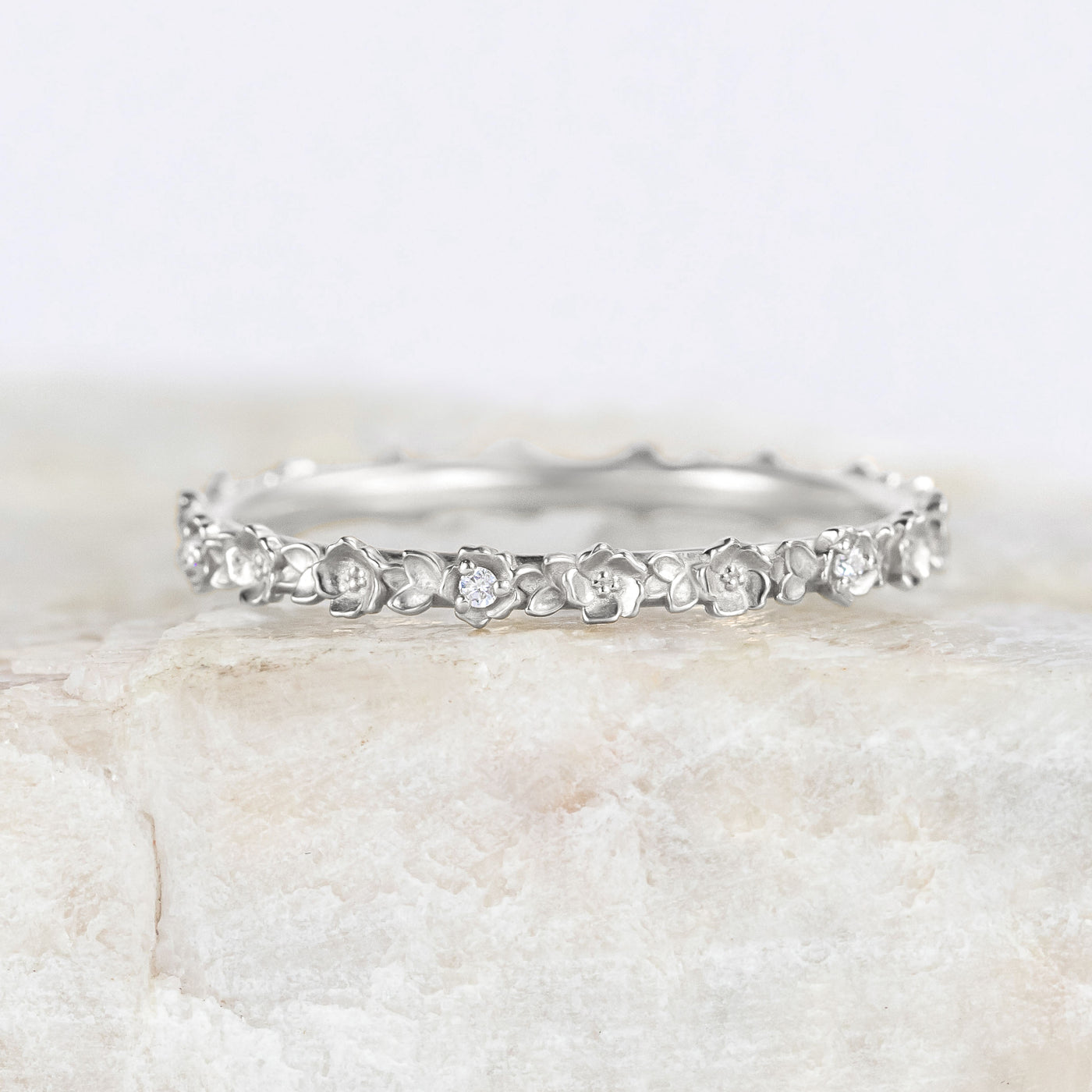 Rose Petite Diamond Band ~ Ready to Ship