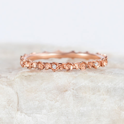 Rose Petite Diamond Band ~ Ready to Ship