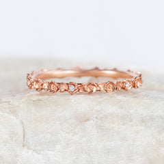 Rose Petite Diamond Band ~ Ready to Ship
