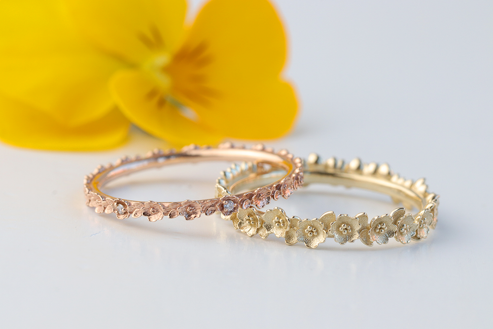 Rose Eternity Ring - Yellow Gold