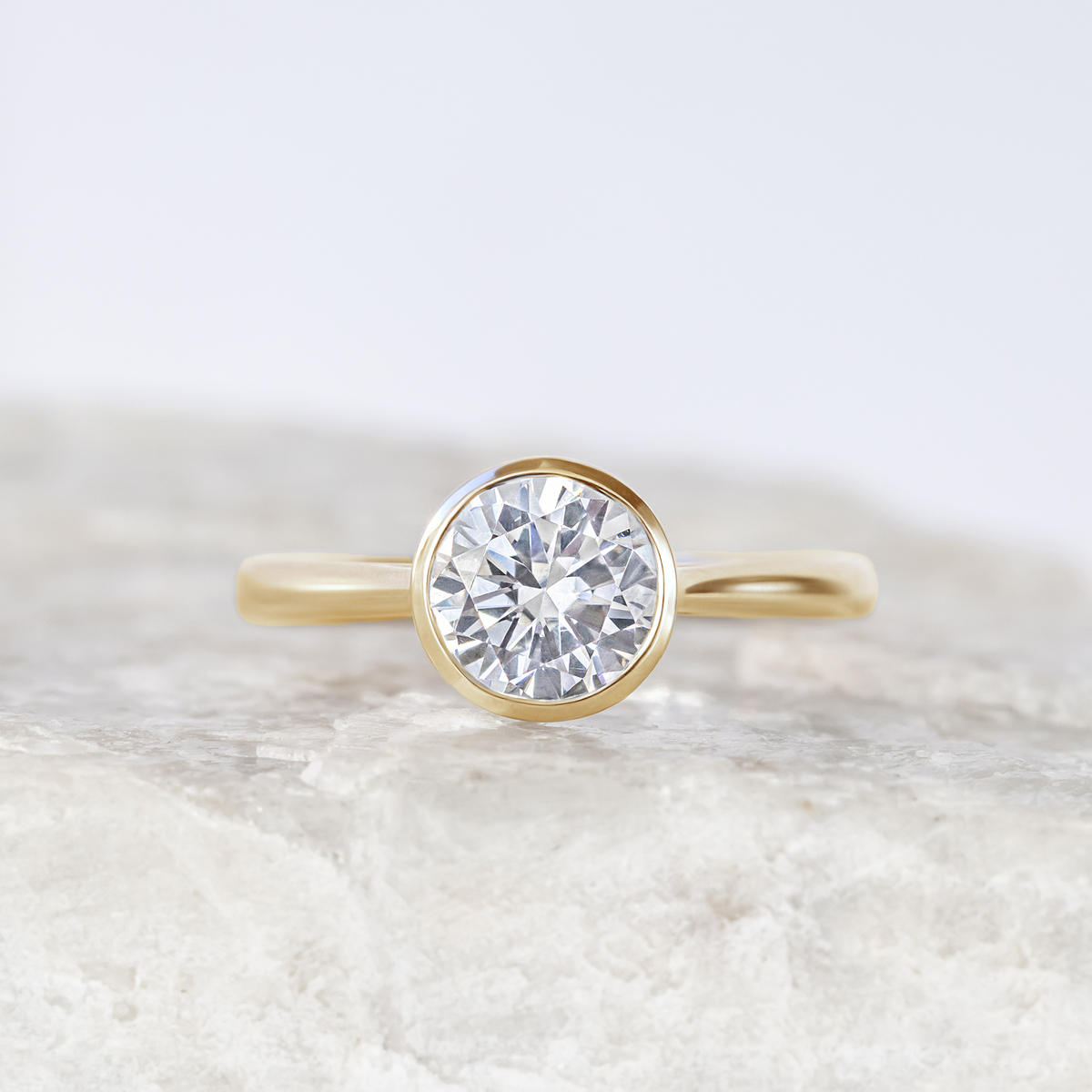 Betsy ~ Brilliant Cut Bezel Ring