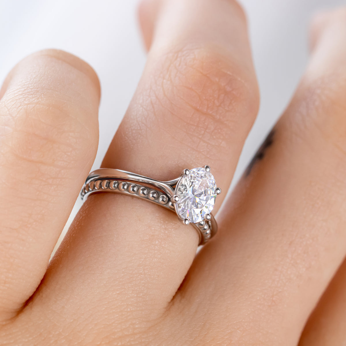 Clementine 6 ~ Oval Cut Six-Prong Ring