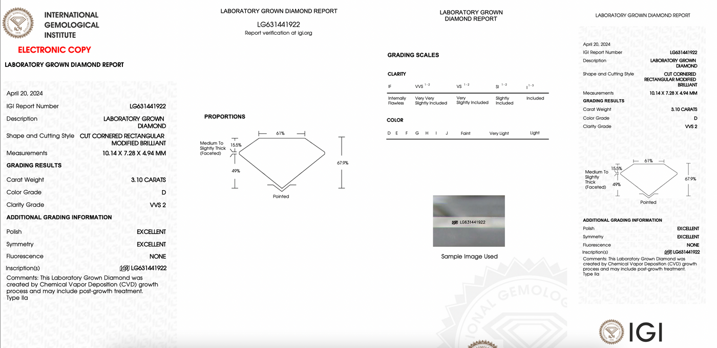 RADIANT 3.10ct D VVS2 EXCELLENT 3CC6F8C73