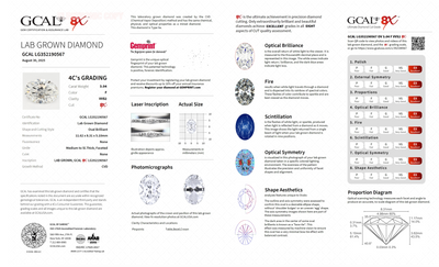 OVAL 3.04ct F VVS2 8X 500078340