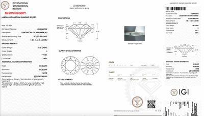 ROUND 1.58ct D VVS1 IDEAL 500013591