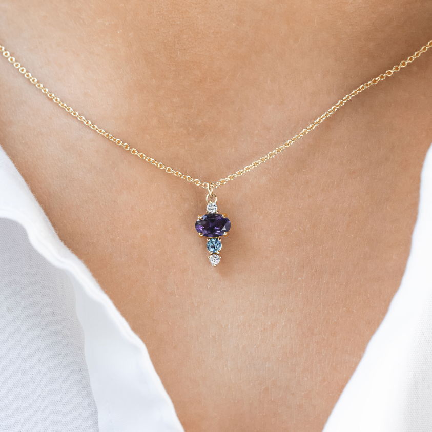 Somerset Iolite Gemstone Necklace ~ Ready to Ship