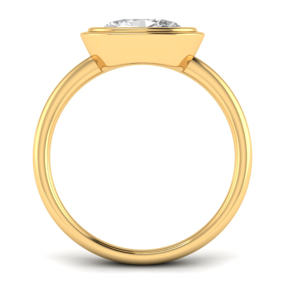 Custom Yellow Diamond with a Double Bezel
