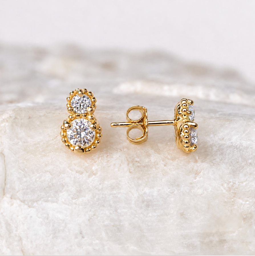 Madeline Diamond Earrings ~ Ready to Ship
