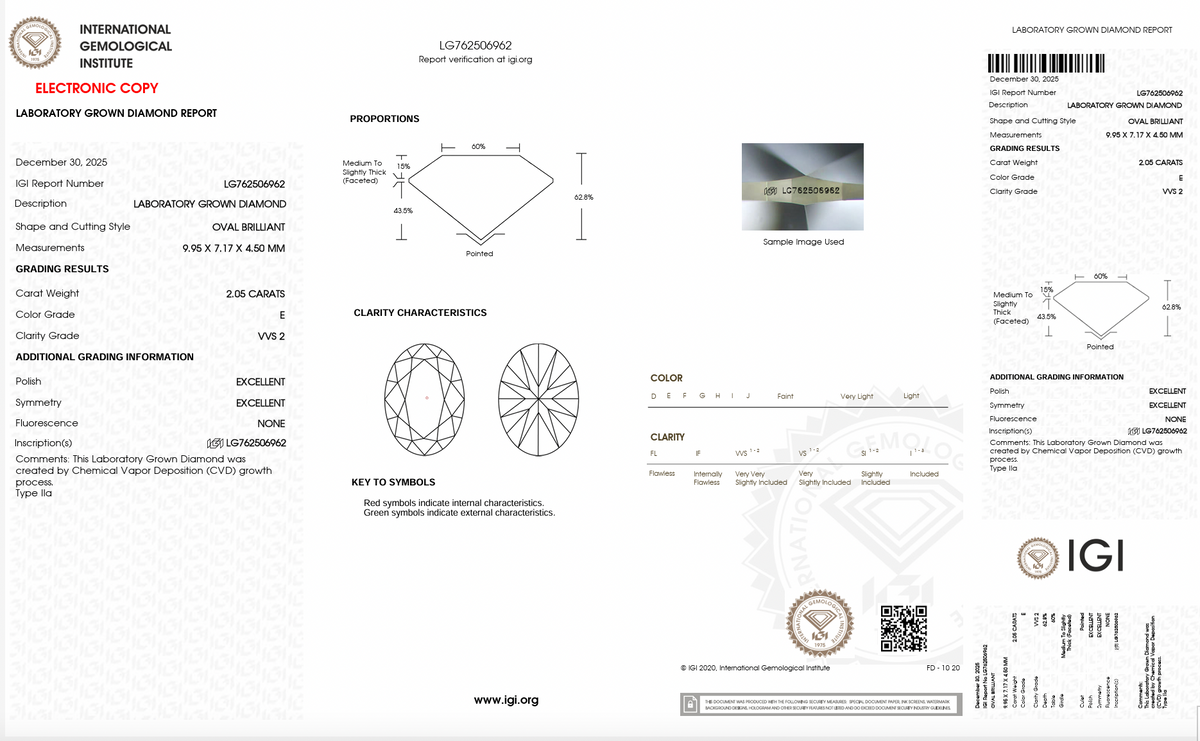 OVAL 2.05ct E VVS2 EXCELLENT 3FF884378