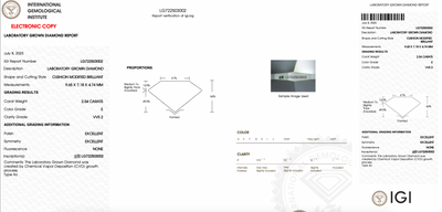 ELONGATED CUSHION 2.54ct E VVS2 EXCELLENT 26791F8D5