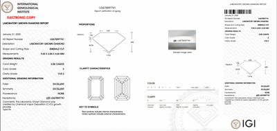 EMERALD 3.08ct E VVS2 EXCELLENT C77220697