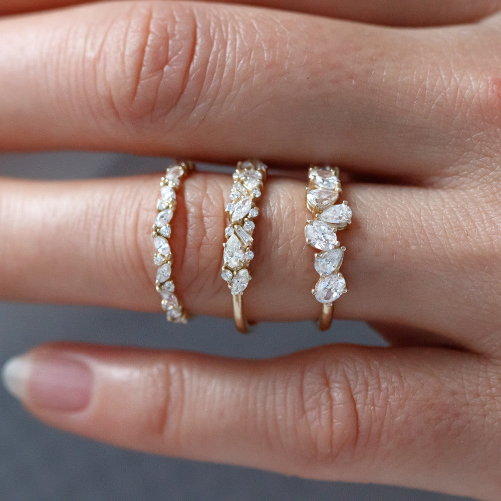 Chablis ~ Cluster Diamond Ring
