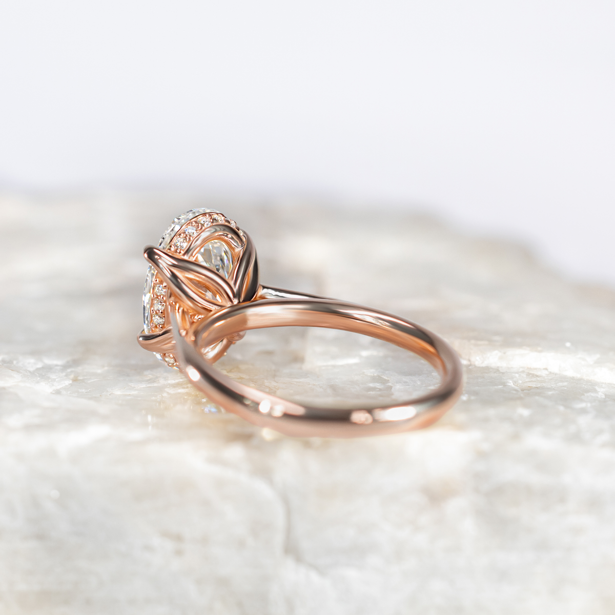 Stevie ~ Oval Petal Engagement Ring