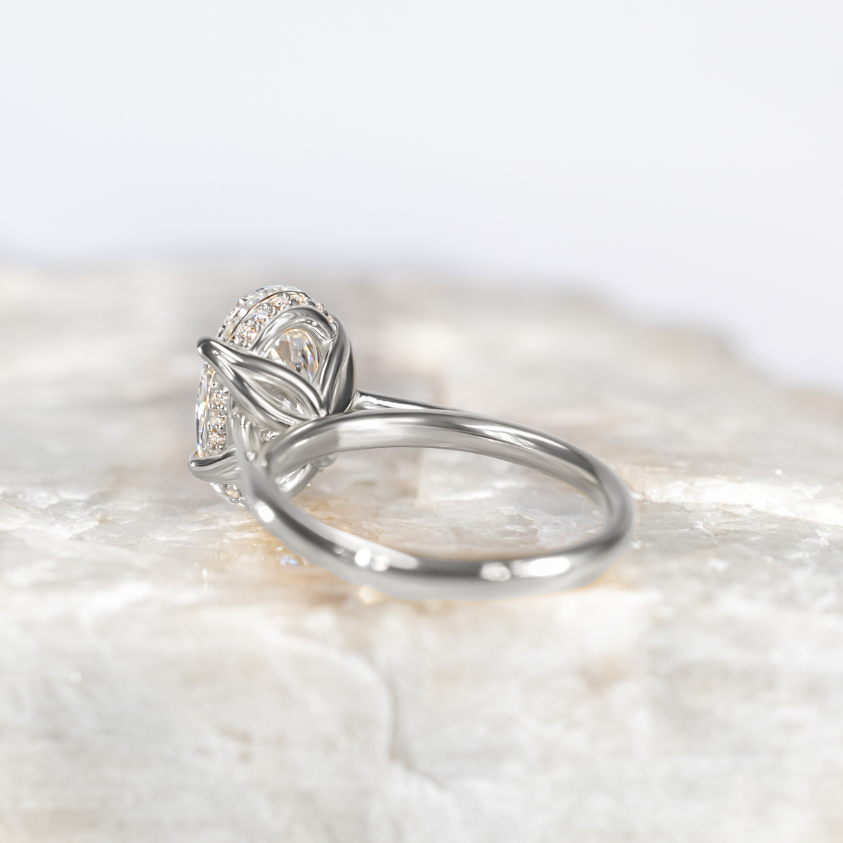 Stevie ~ Oval Petal Engagement Ring