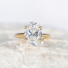 Stevie ~ Oval Petal Engagement Ring