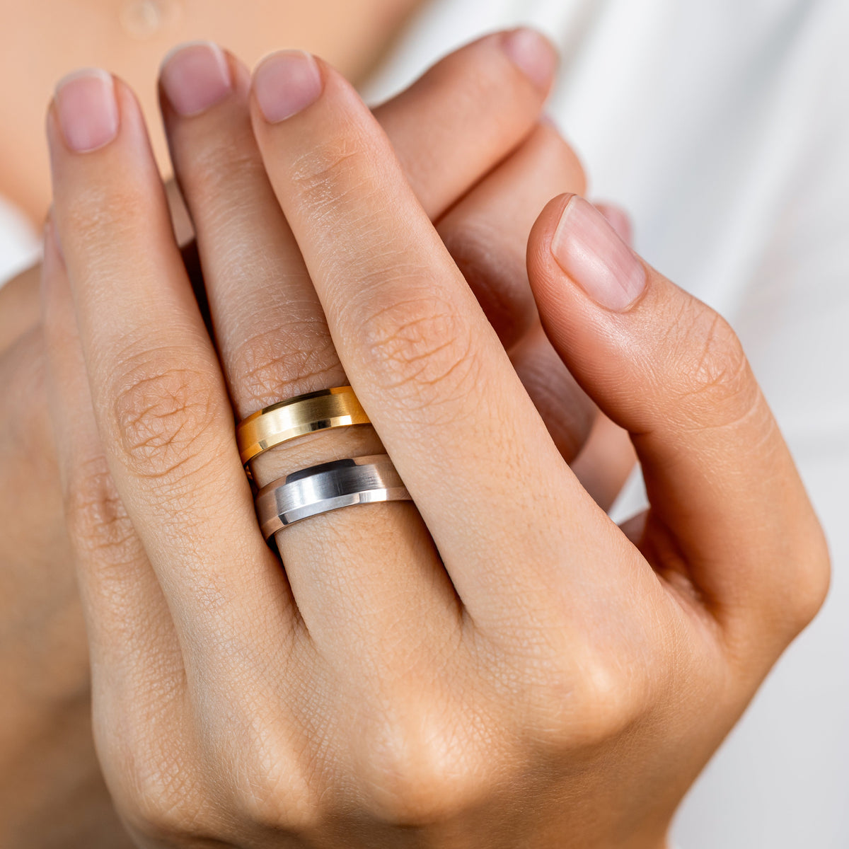Theo 6mm ~ Beveled Edge Wedding Ring